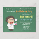 Search for mad science party invitations Chalkboard