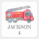 Search for fire truck square stickers Modern