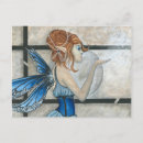 Search for blue fairy postcards Watercolor