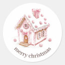 Search for gingerbread house stickers Pink