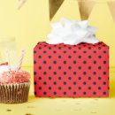 Search for black and red polka dot wrapping paper Pattern