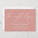 Search for blush rehearsal dinner invitations Simple