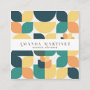 Search for geometric business cards Social media