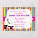 Search for rainbow skate invitations Colourful