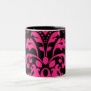Search for pink damask mugs Pretty