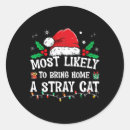 Search for cat home stickers Santa
