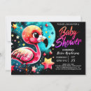 Search for watercolor flamingo baby shower invitations Modern