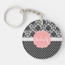 Search for black damask key rings Initial