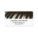 Search for instrument return address labels Piano keys
