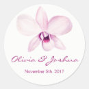 Search for purple orchid wedding stickers Floral
