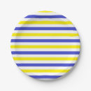 Search for blue and white striped plates Yellow