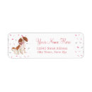 Search for party return address labels Girly