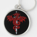 Search for heraldic key rings Dragon