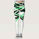 Search for green black neon leggings White