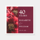 Search for 40th anniversary napkins Minimalist