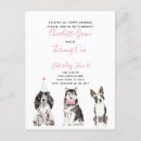 Search for puppy 1st birthday invitations Girl