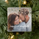 Search for rustic wedding announcement cards Merry and married