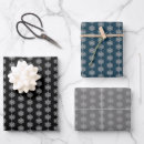 Search for blue silver christmas wrapping paper Black