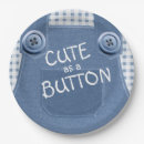 Search for cute button plates Baby shower
