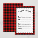 Search for red and black plaid invitations Tartan
