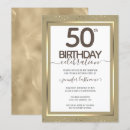Search for formal 50th invitations Gold