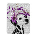 Search for purple flower rectangular magnets Animals