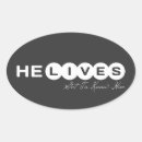 Search for he lives stickers Christian