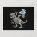 Search for dinosaur skeleton postcards Halloween