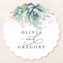Search for rose gold coasters Script calligraphy