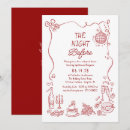 Search for fun rehearsal dinner invitations Retro
