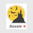 Search for haunted castle stickers Halloween