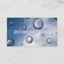 Search for raining business cards Water