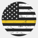 Search for gold flag stickers Thin gold line