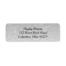 Search for silver glitter return address labels Birthday