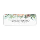 Search for peach flowers return address labels Elegant