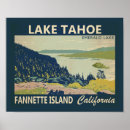 Search for vintage lake tahoe posters California