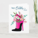 Search for high heel birthday cards Niece