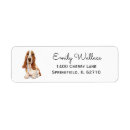 Search for dog art return address labels Watercolor