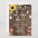 Search for sunflower wedding anniversary invitations Rustic