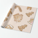 Search for pink gingerbread wrapping paper Cookie