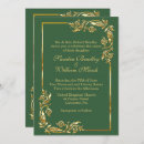 Search for hunter green and gold invitations Chic