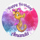 Search for cute seahorse stickers Cartoon