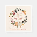 Search for fall in love napkins Greenery
