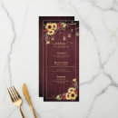 Search for rustic wedding menus Burgundy