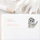 Search for fancy return address labels Classic fancy script typography