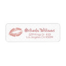 Search for gold lips return address labels Elegant