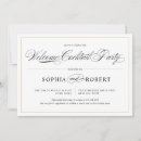 Search for rehearsal cocktail party invitations Black and white