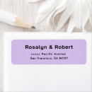 Search for amethyst return address labels Lilac
