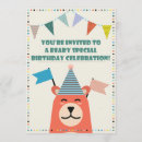 Search for beary 1st birthday invitations Kids