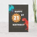Search for funny dinosaurs birthday cards For him